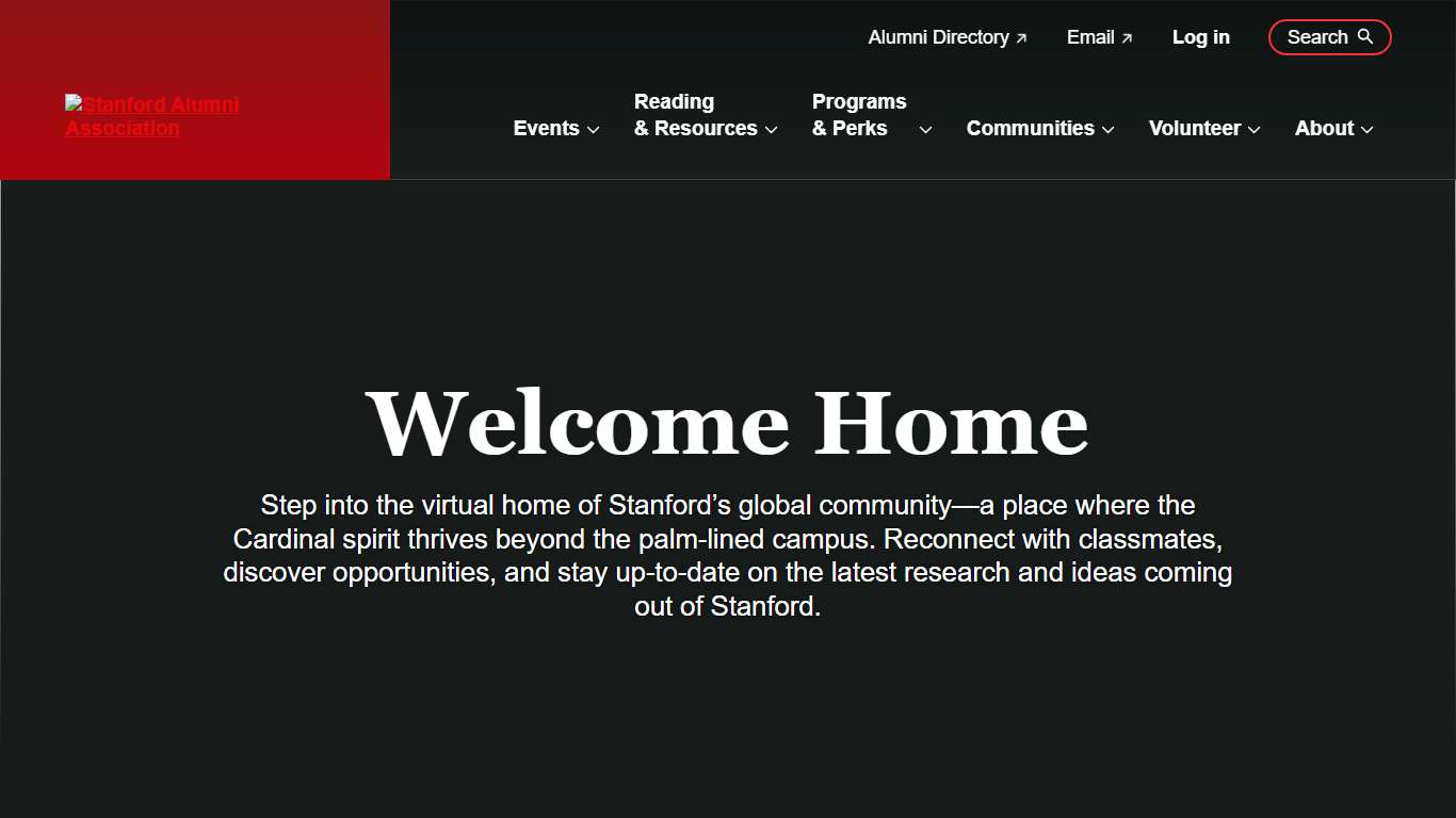 Welcome to the Stanford Alumni Association Stanford Alumni Association
